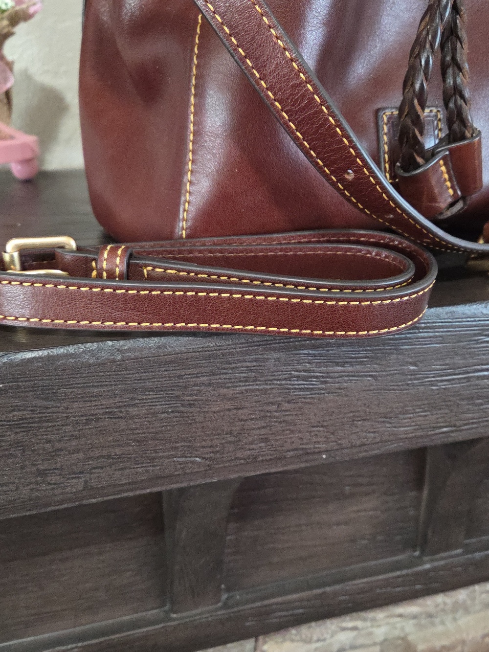 Small Hattie Florentine Drawstring Shoulder Crossbody by Dooney and Bourke - Picture 5 of 5